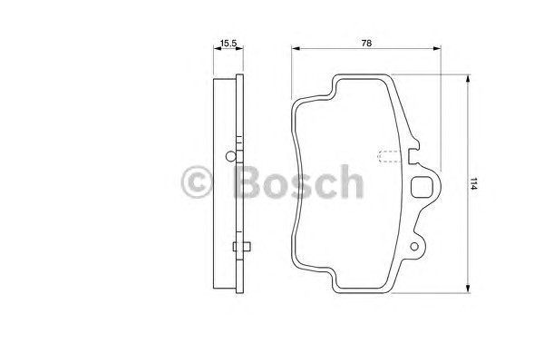 0986424570 BOSCH Тормозные колодки