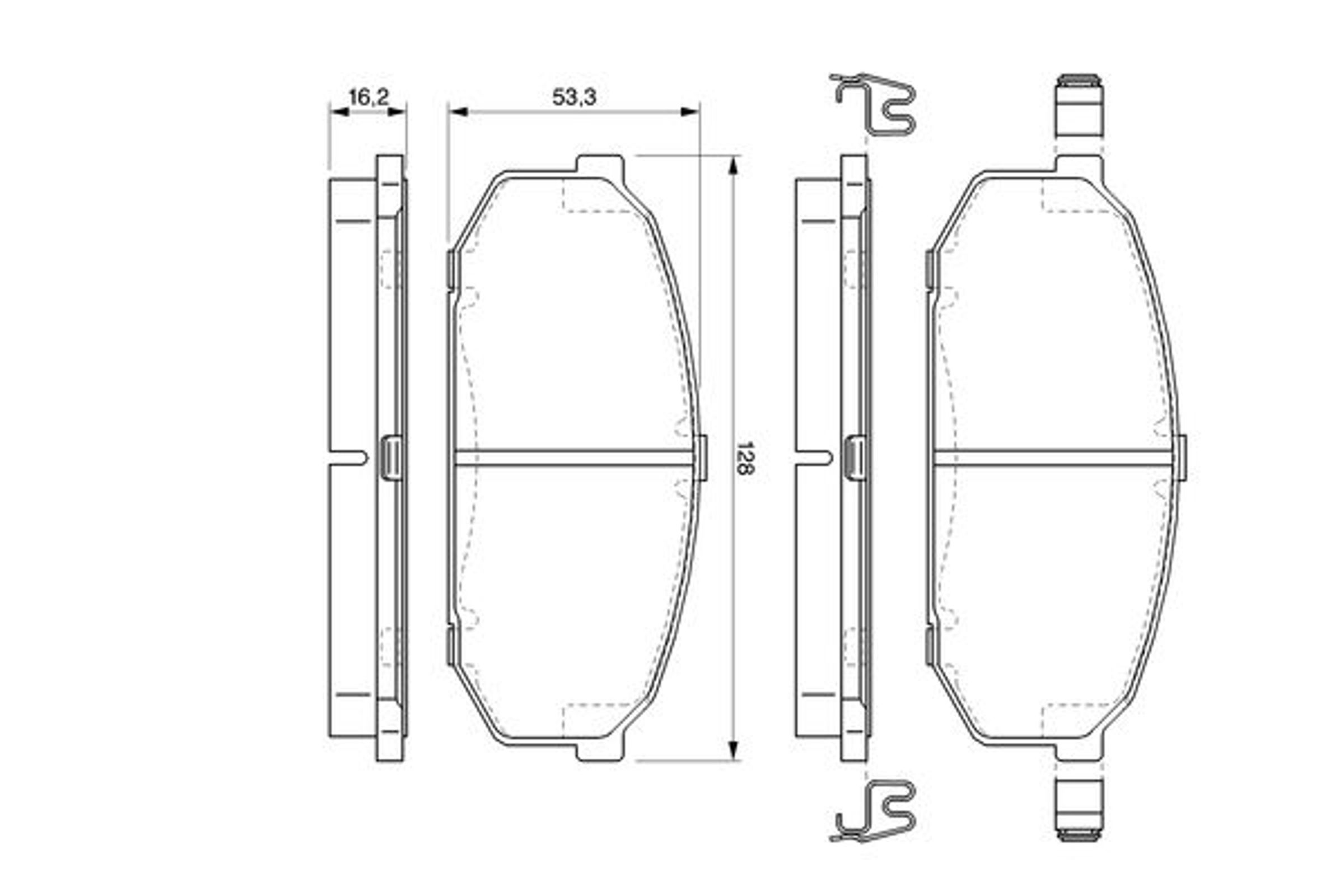 0986424573 BOSCH Колодки тормозные дисковые