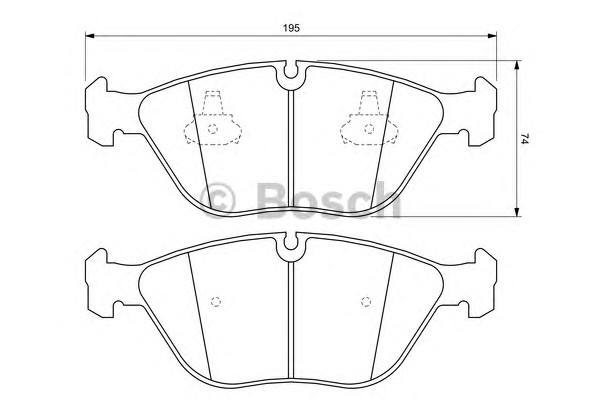 Тормозные колодки BOSCH 0986424649