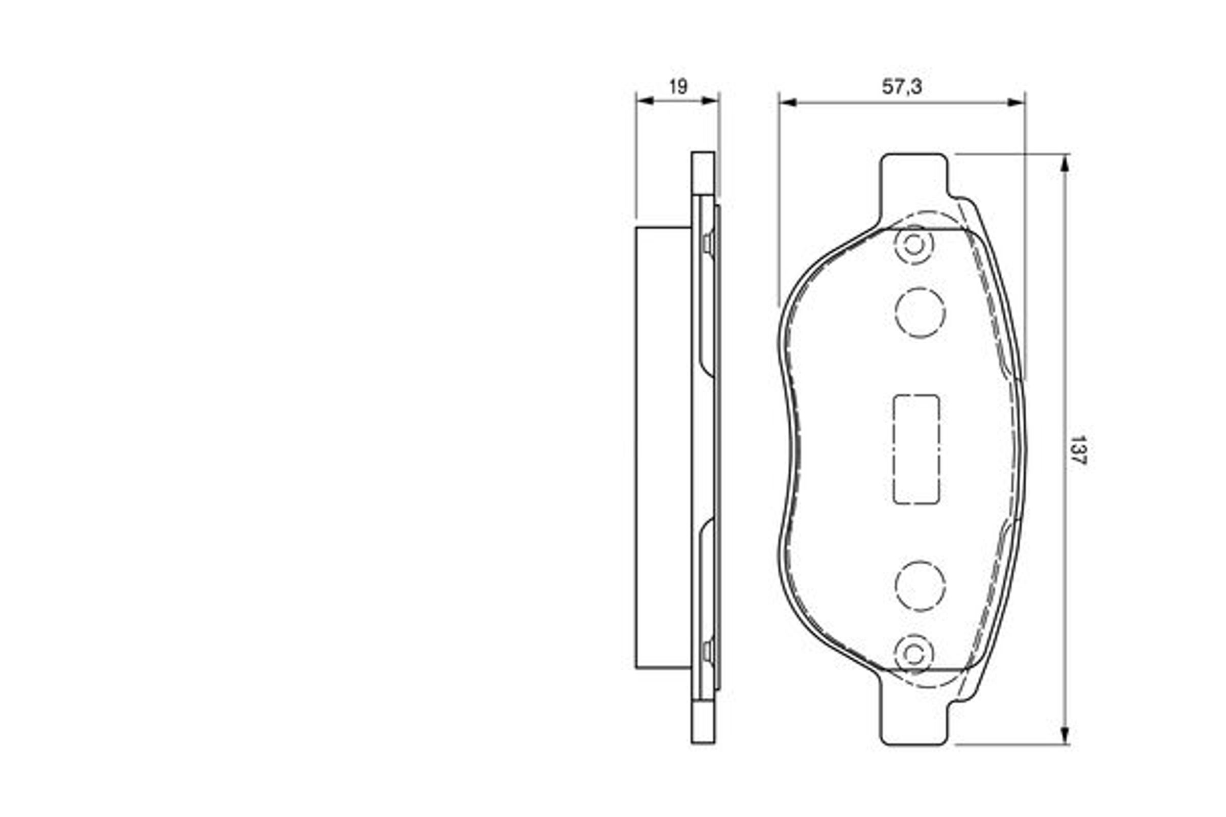 Колодки тормозные дисковые BOSCH 0986424659