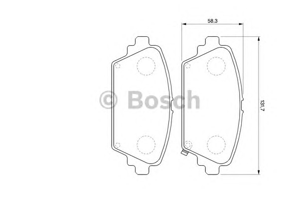 Тормозные колодки BOSCH 0986424663