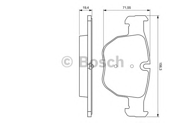 0986424687 BOSCH Тормозные колодки