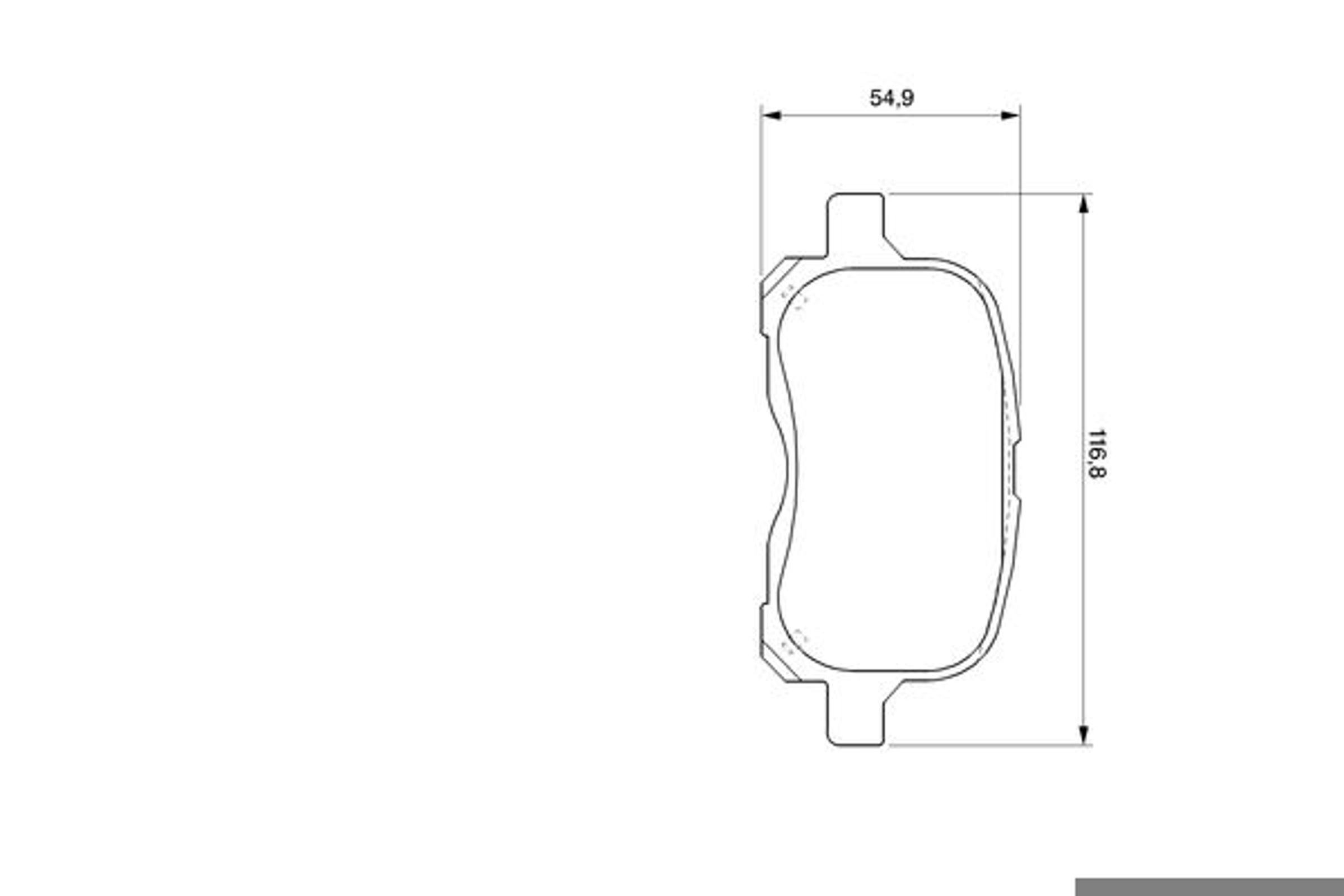Колодки тормозные дисковые BOSCH 0986424692