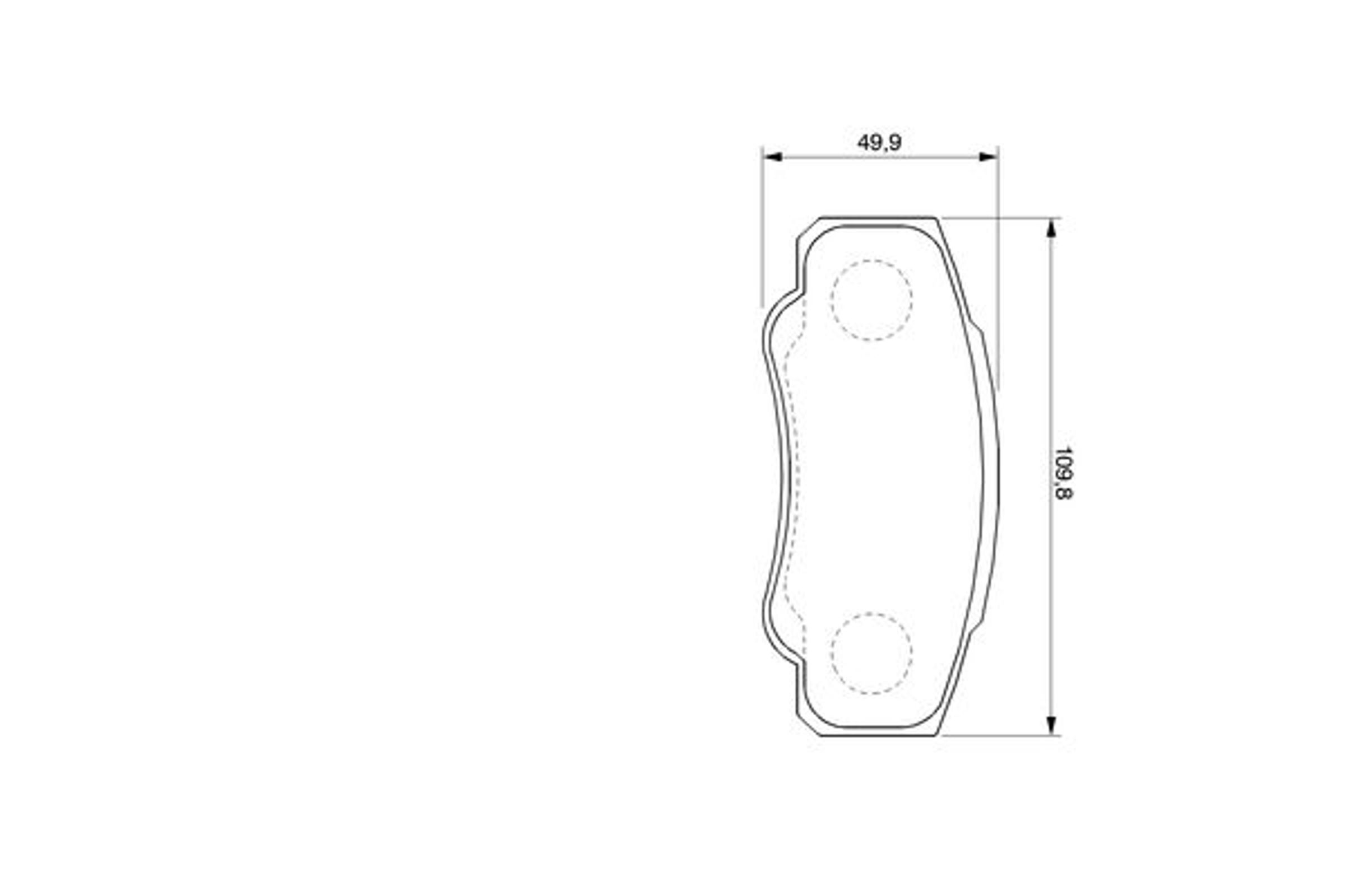 0986424704 BOSCH Комплект тормозных колодок, дисковый тормоз