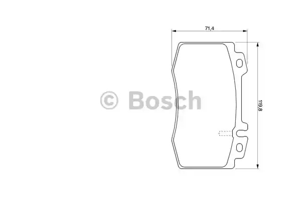 0986424705 BOSCH Тормозные колодки