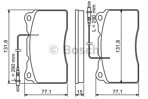 Тормозные колодки BOSCH 0986424738