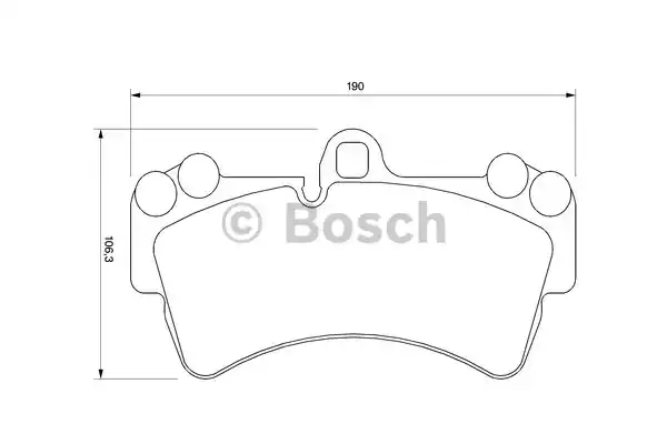 0986424739 BOSCH Тормозные колодки