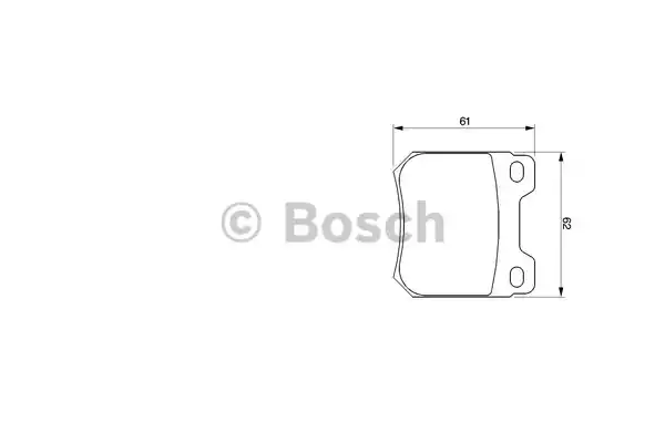 0986424754 BOSCH Тормозные колодки