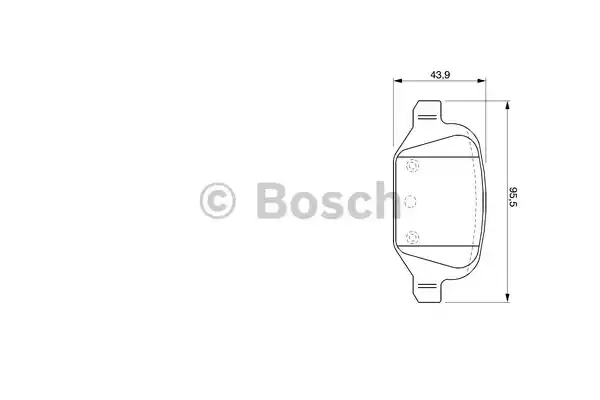 0986424756 BOSCH Тормозные колодки