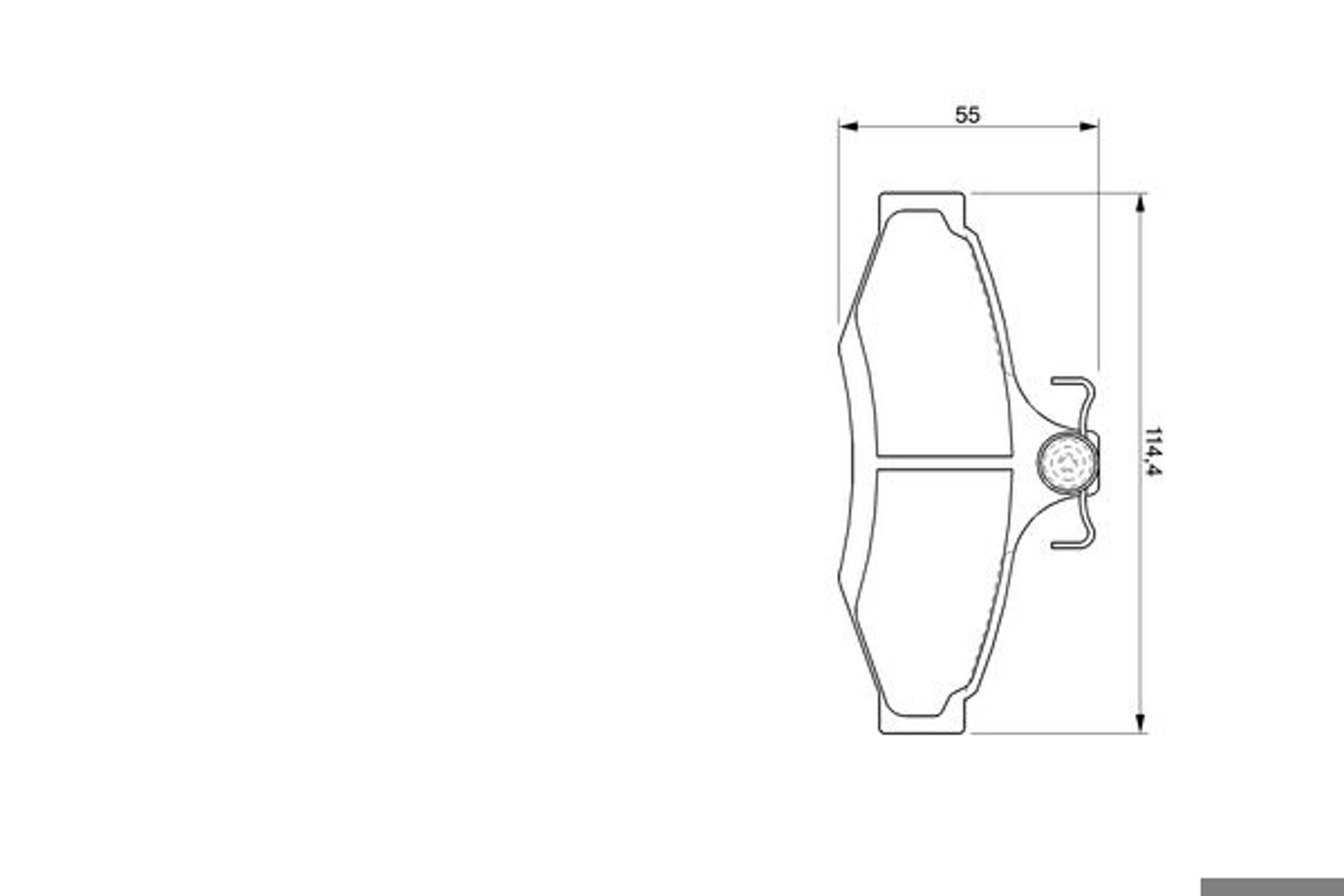 0986424757 BOSCH Колодки тормозные дисковые