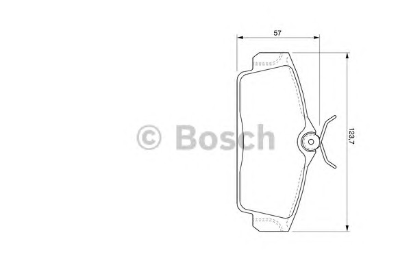 0986424781 BOSCH Тормозные колодки