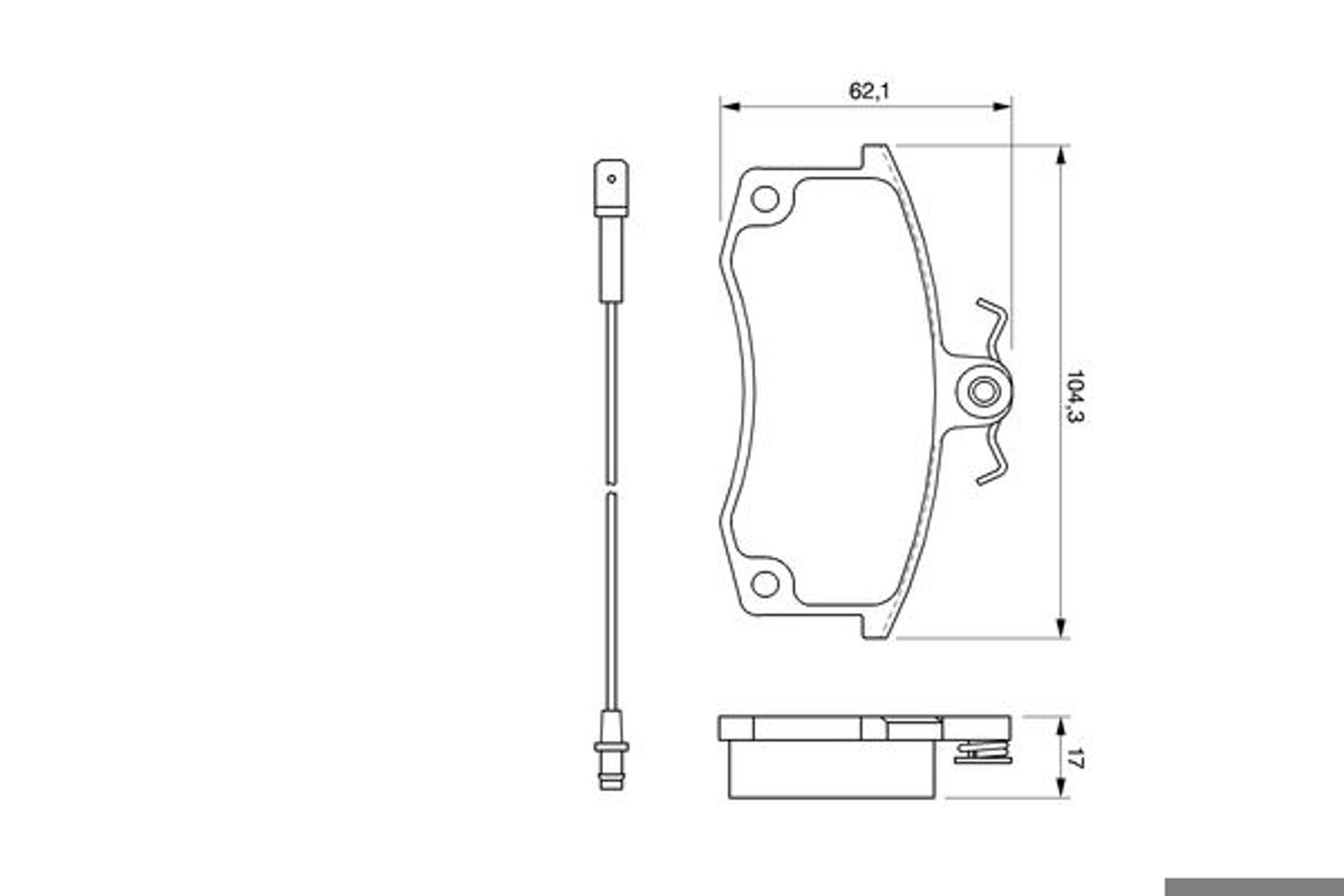 0986424783 BOSCH Колодки тормозные дисковые