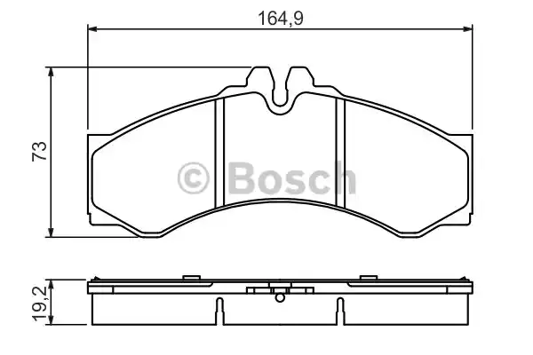 0986424832 BOSCH Тормозные колодки