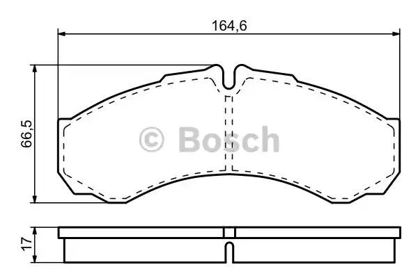 0986424833 BOSCH Тормозные колодки