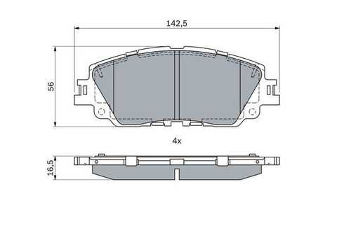 Дисковые колодки передние BOSCH 0986424899