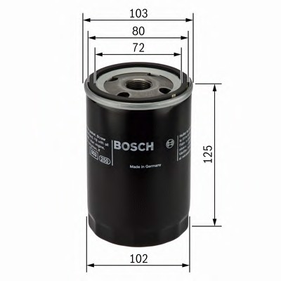 0986452062 BOSCH Фильтр масляный