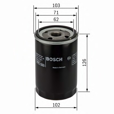 0986452066 BOSCH Фильтр масляный