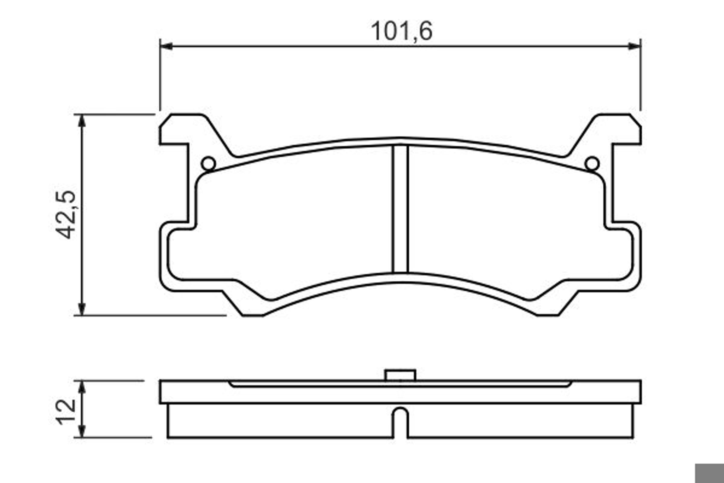 0986460080 BOSCH Колодки тормозные дисковые