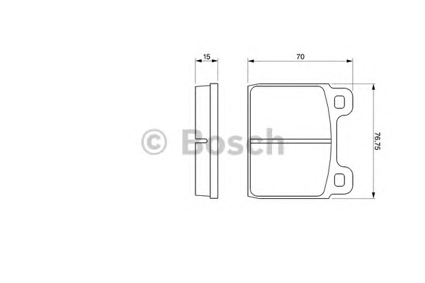 0986460113 BOSCH Тормозные колодки