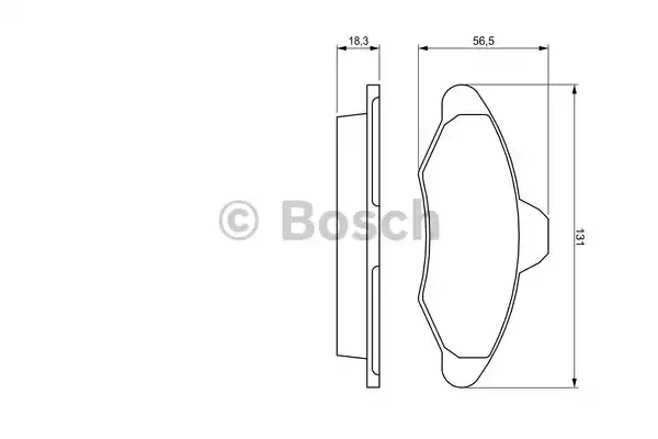 0986460949 BOSCH Тормозные колодки