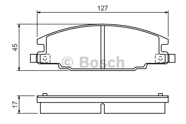 0986460960 BOSCH Тормозные колодки