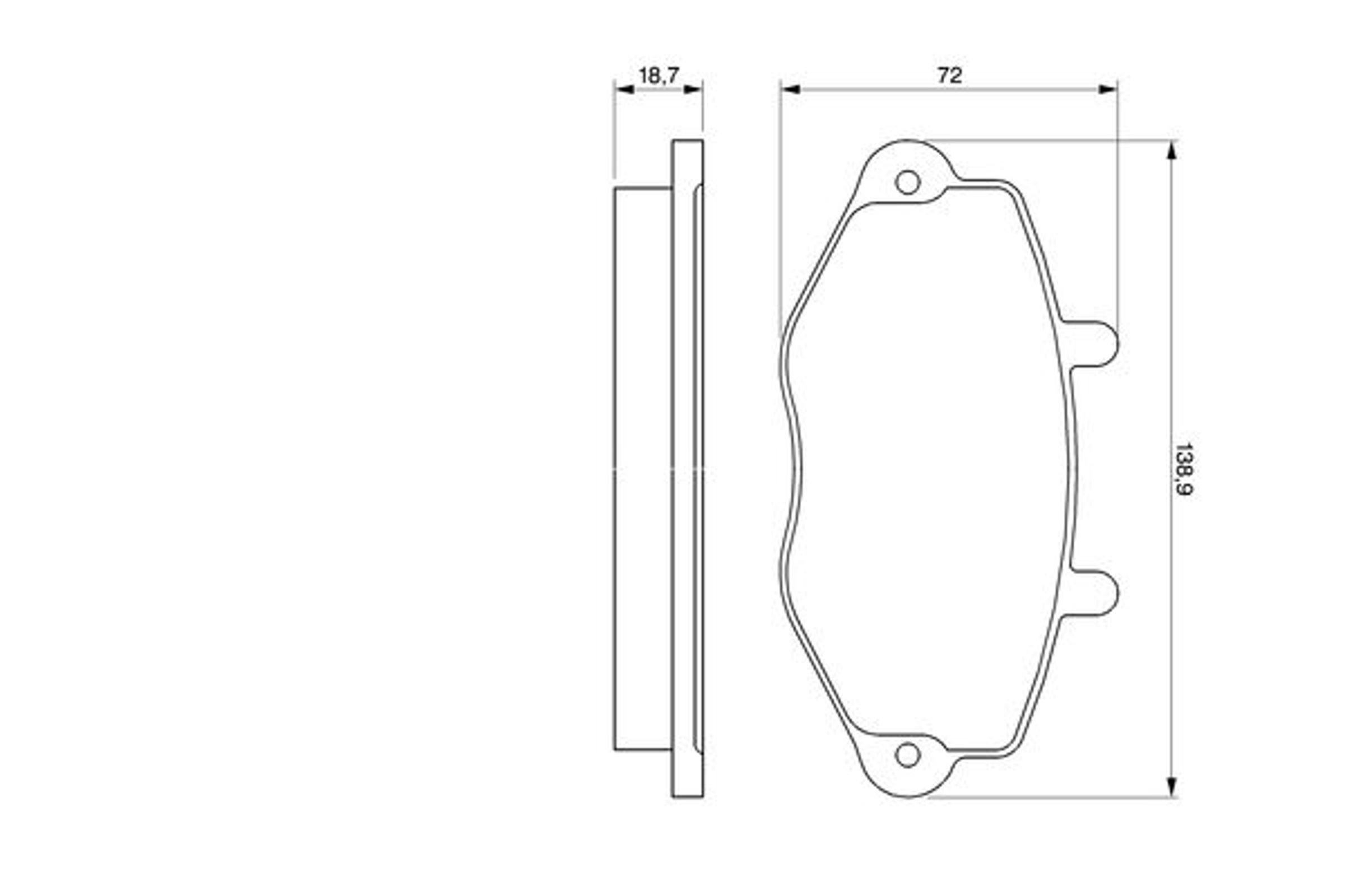 0986460962 BOSCH Колодки тормозные дисковые