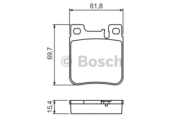 0986460965 BOSCH Тормозные колодки