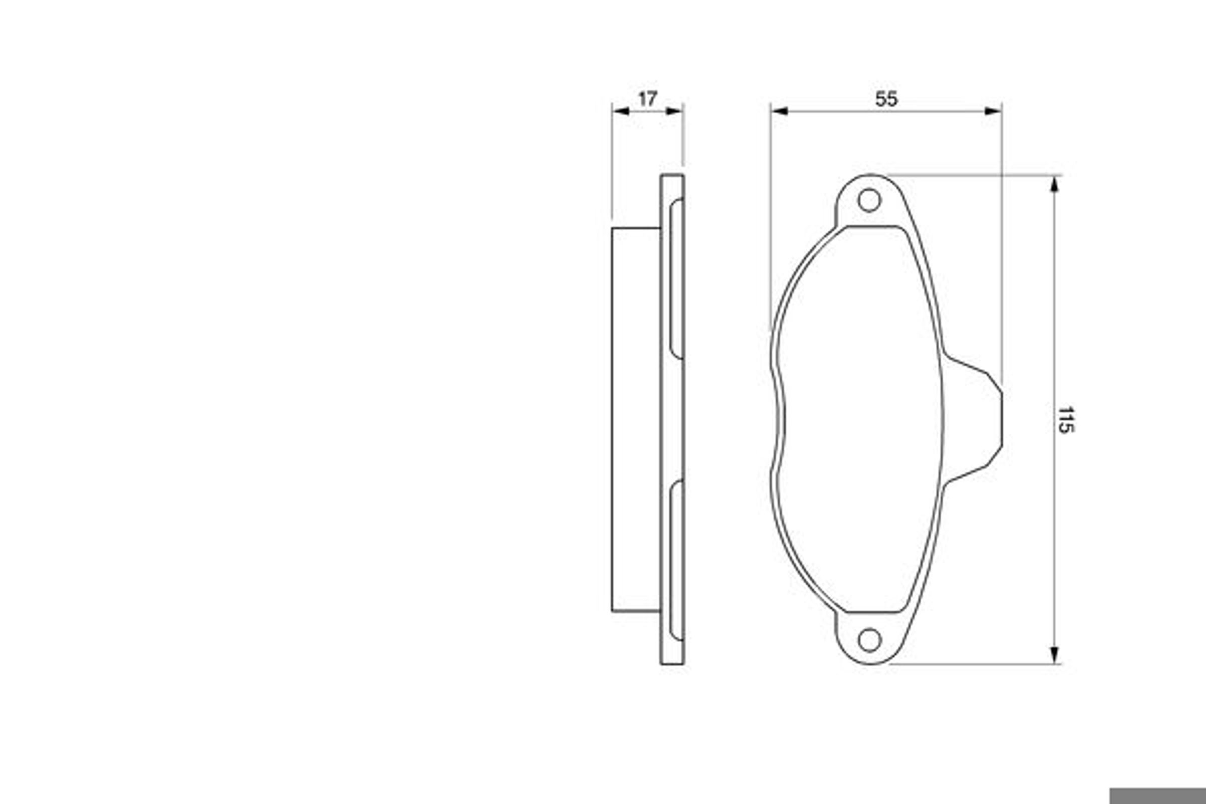 Колодки тормозные дисковые BOSCH 0986460968