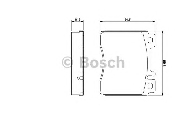 0986460976 BOSCH Тормозные колодки