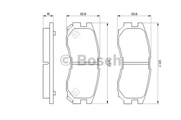 Тормозные колодки BOSCH 0986460979