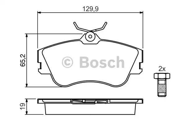 Тормозные колодки BOSCH 0986461753