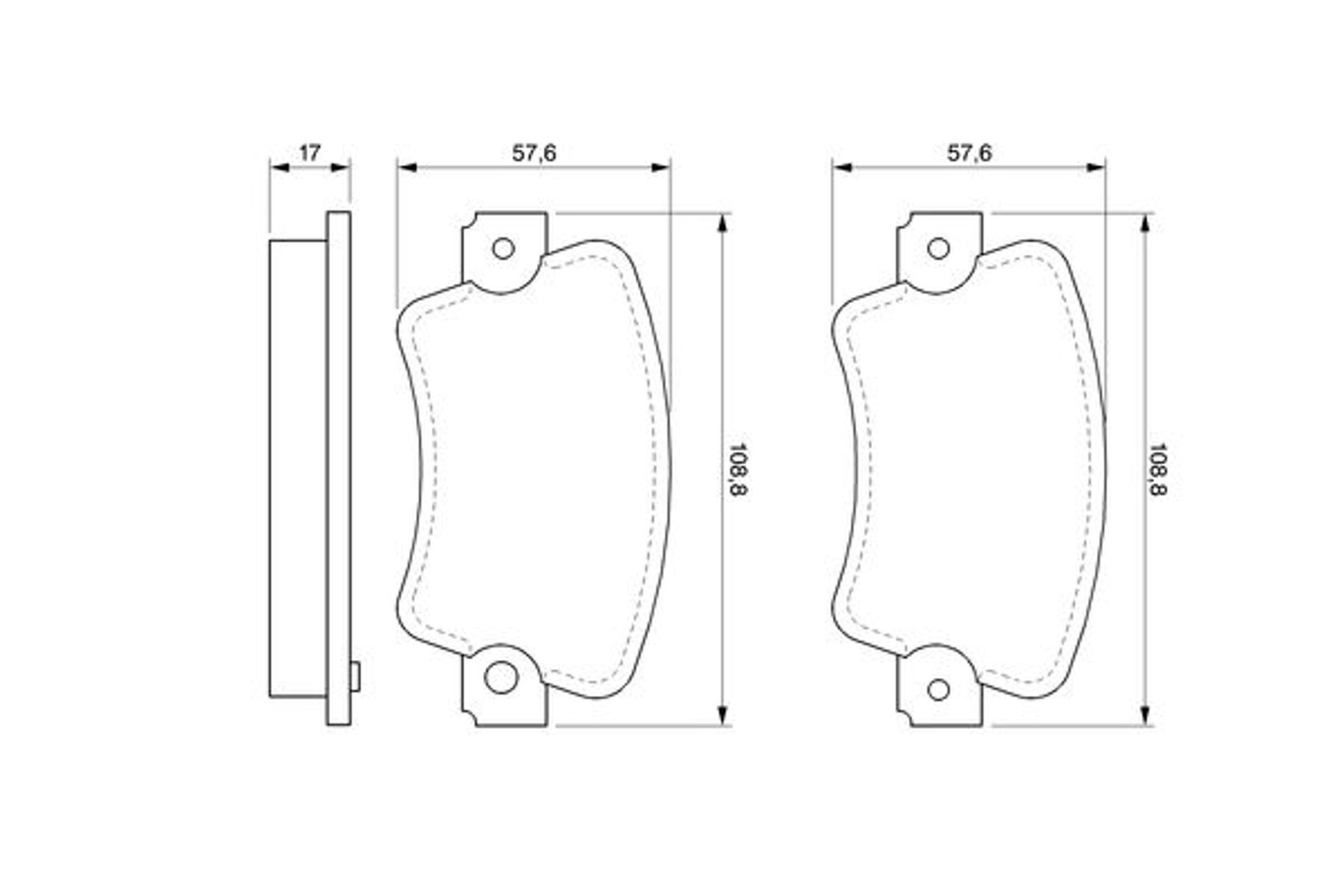 0986464881 BOSCH Колодки тормозные дисковые