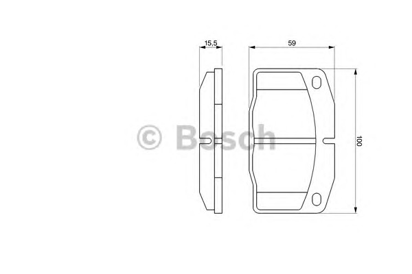 0986465141 BOSCH Тормозные колодки