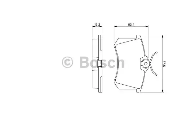 0986466683 BOSCH Тормозные колодки