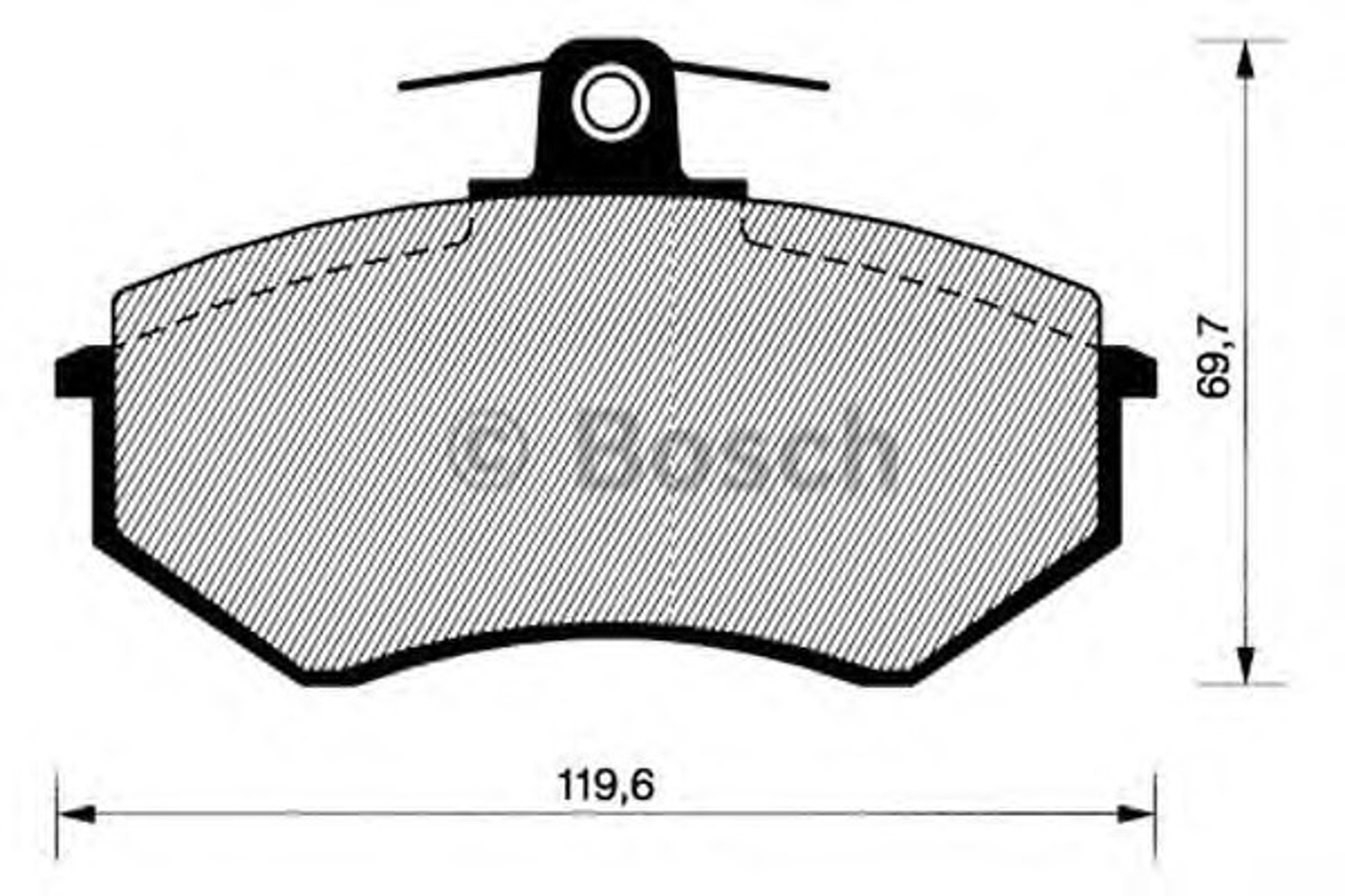 0986466699 BOSCH Колодки тормозные дисковые