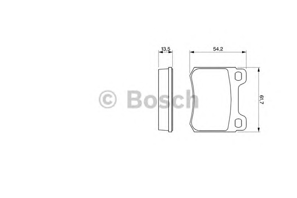 0986466874 BOSCH Тормозные колодки