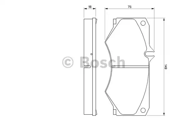 0986467841 BOSCH Колодки тормозные дисковые