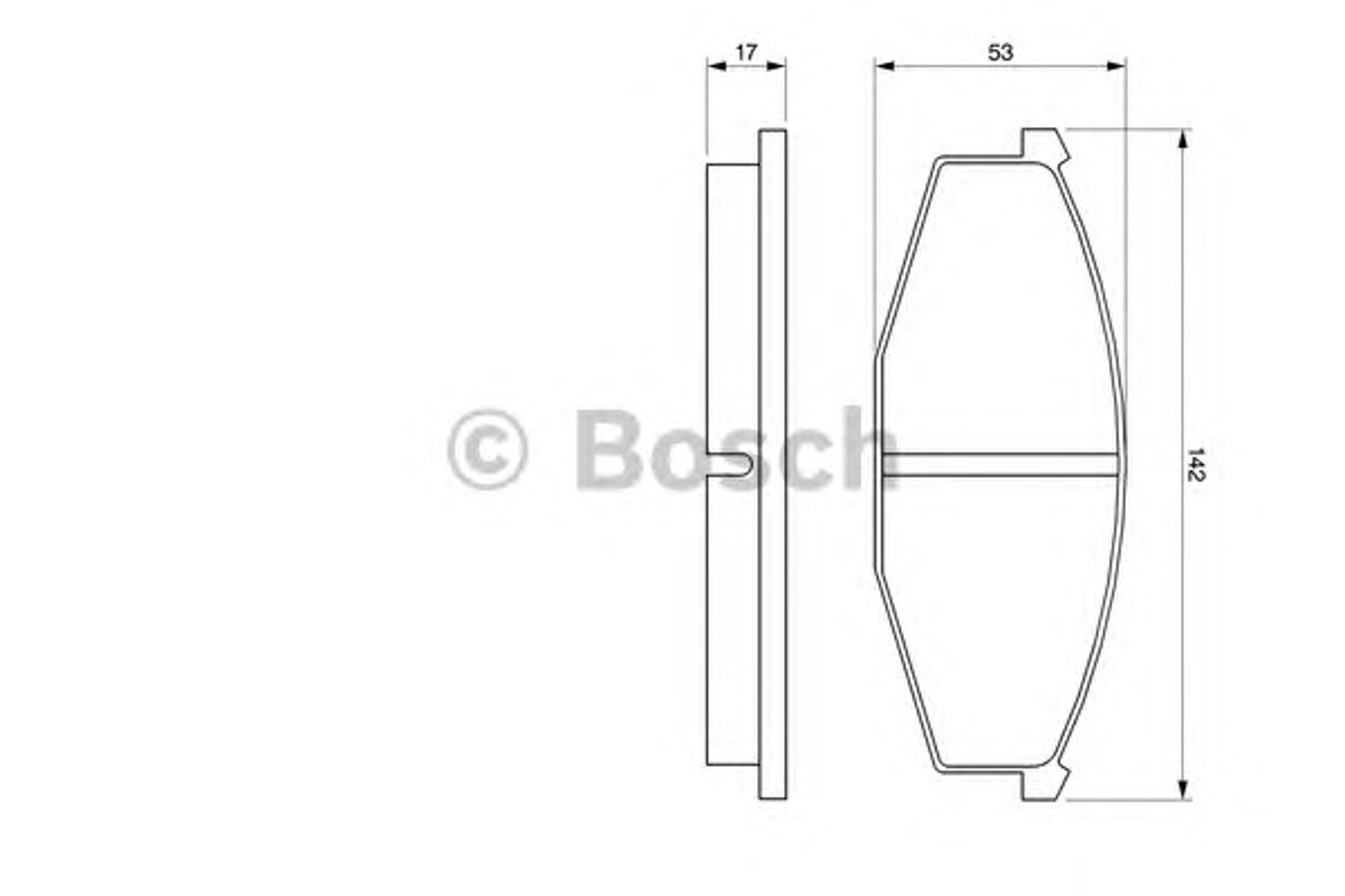 Тормозные колодки BOSCH 0986468630