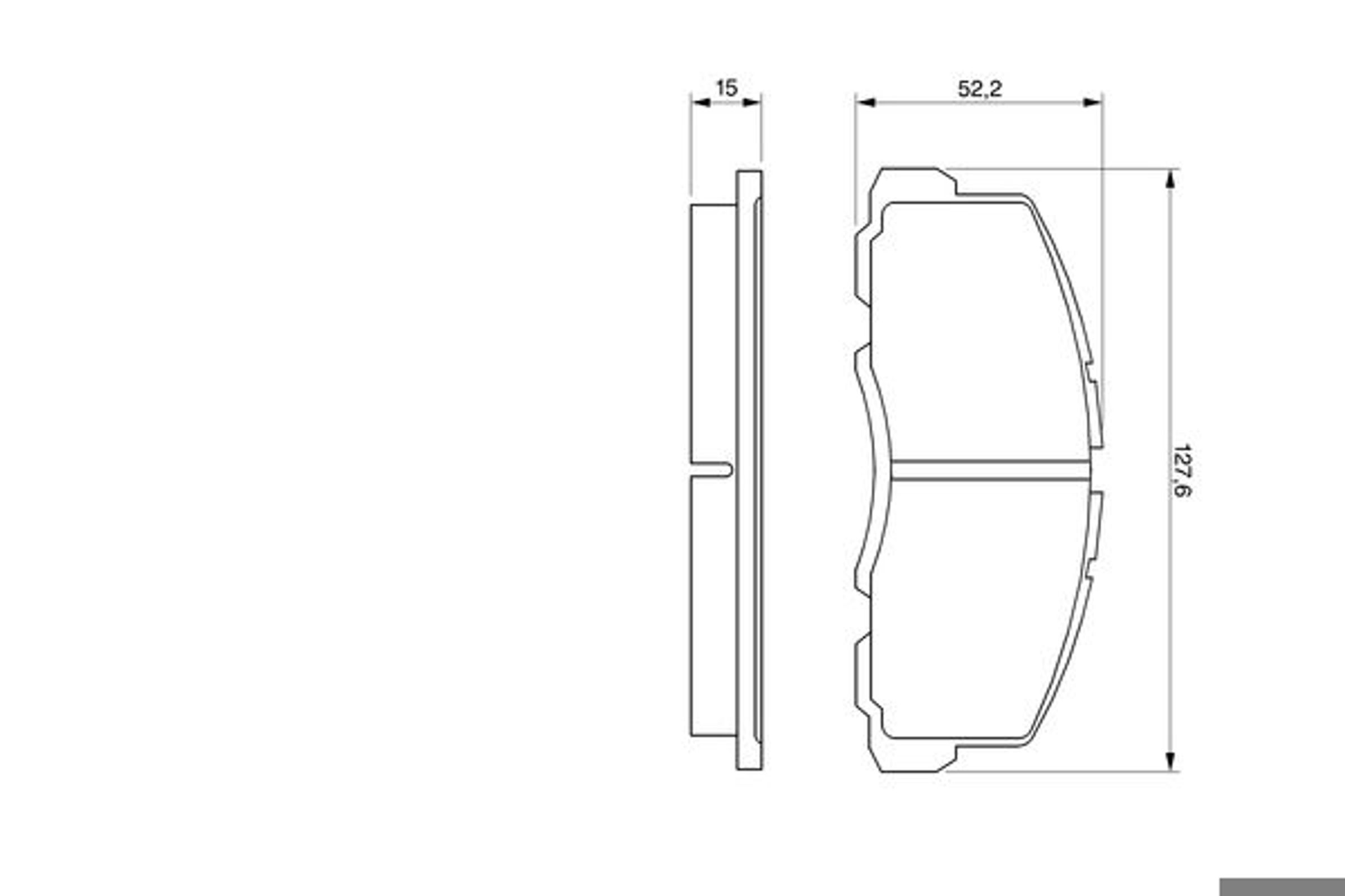 Колодки тормозные дисковые BOSCH 0986469550