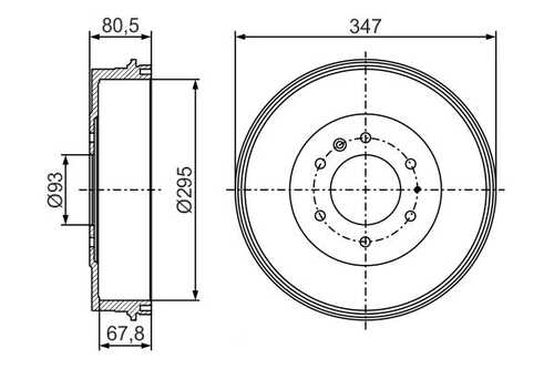 Тормозной барабан BOSCH 0986477280