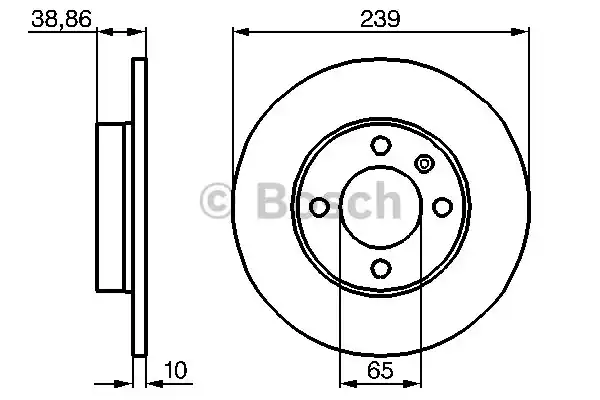 0986478010 BOSCH Тормозные диски