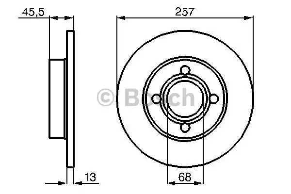 Тормозные диски BOSCH 0986478016