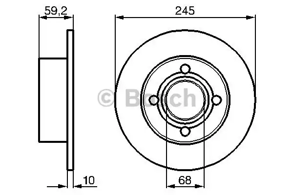 Тормозные диски BOSCH 0986478019