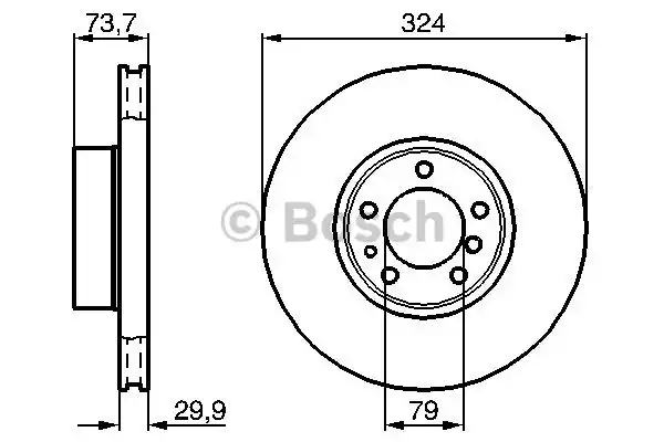 Тормозные диски BOSCH 0986478024