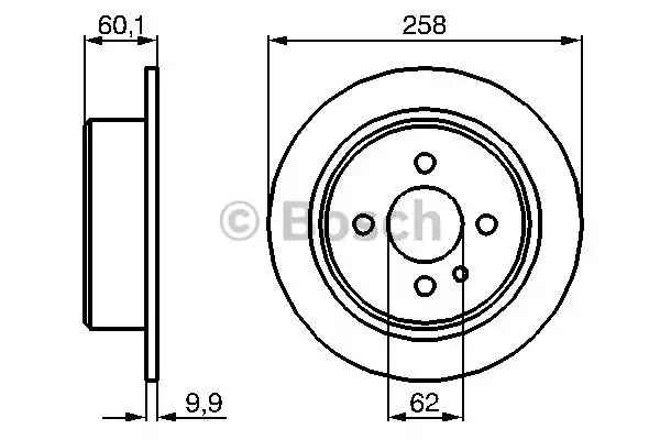 Диск тормозной BOSCH 0986478034