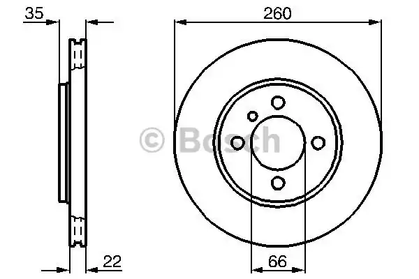 Тормозные диски BOSCH 0986478036