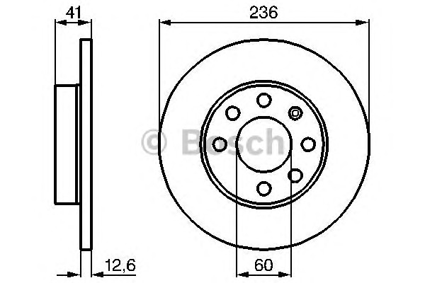 0986478081 BOSCH Тормозные диски