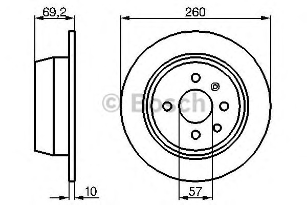 0986478086 BOSCH Тормозные диски