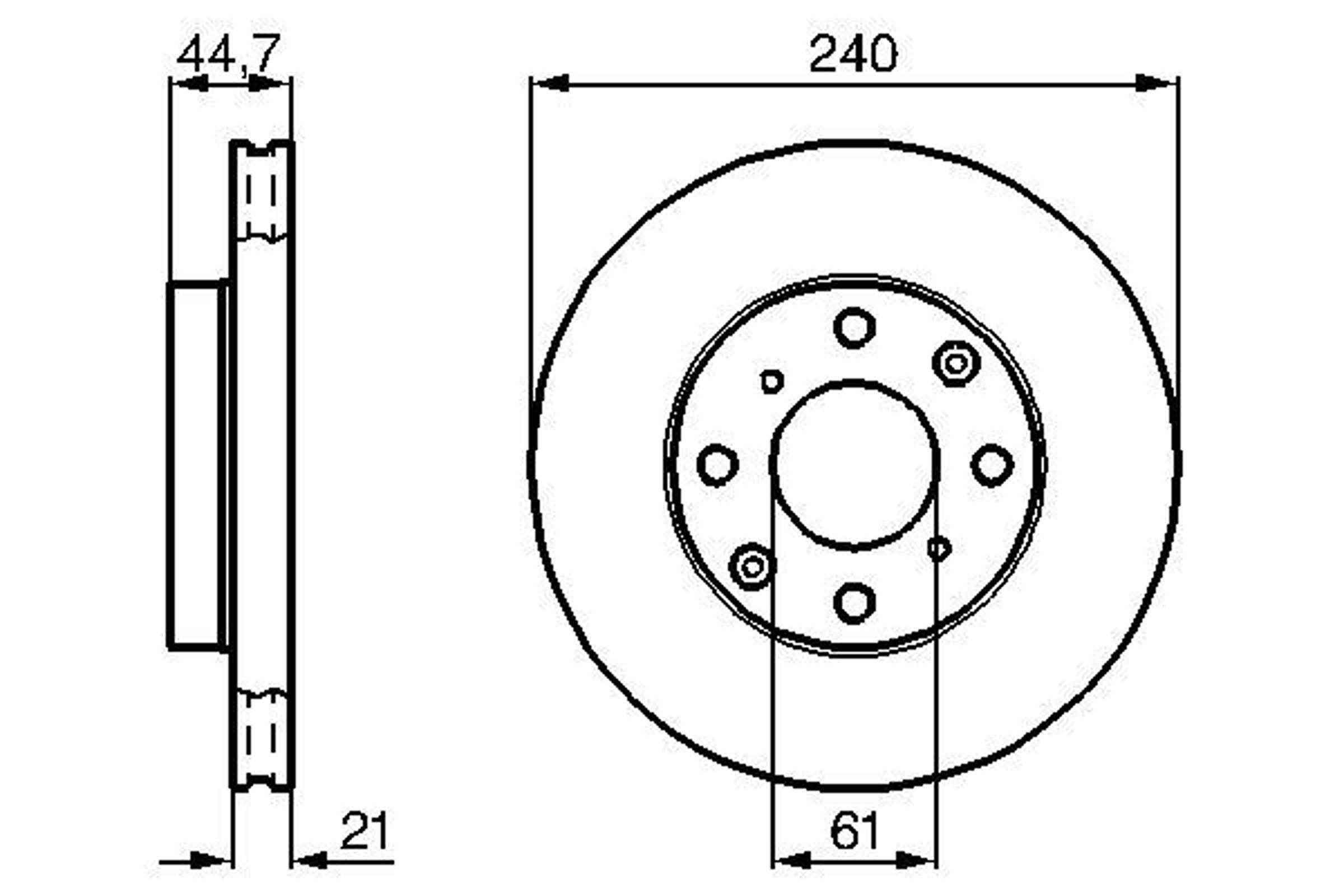 Диск тормозной BOSCH 0986478115
