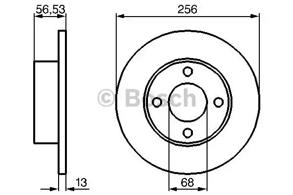 Тормозные диски BOSCH 0986478130